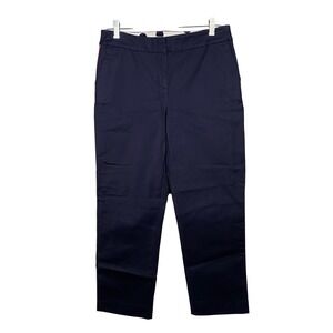 Boden Richmond 7/8‎ Navy Pink Side Stripe Pants Size 6R Preppy